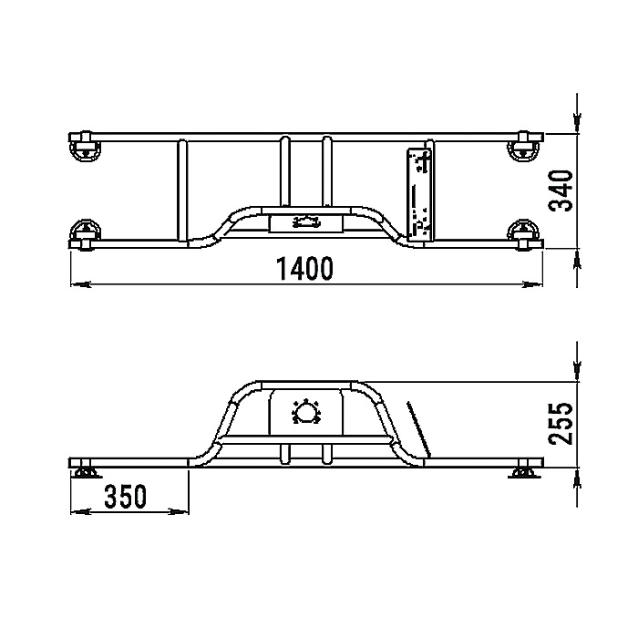 Стойка рулевая с бортовым креплением малая в Севастополе