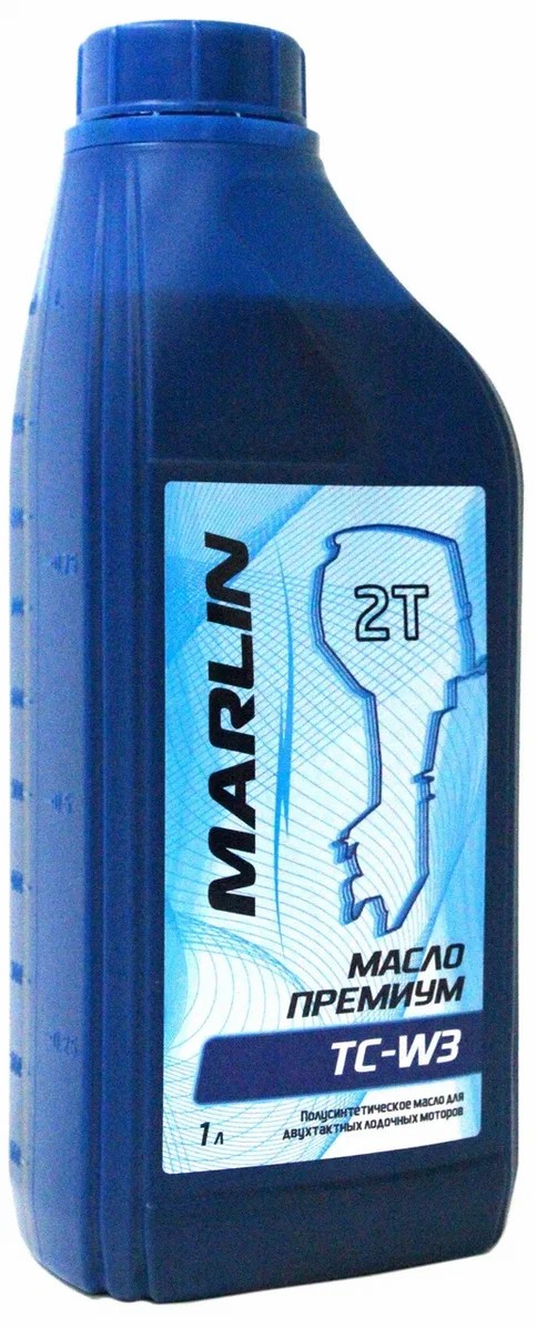 МАСЛО ПОЛУСИНТЕТИЧЕСКОЕ MARLIN ПРЕМИУМ 2Т, TC-W3, 1 ЛИТР в Севастополе