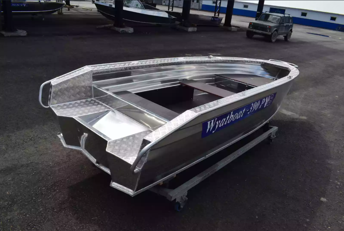 Алюминиевая лодка Wyatboat-390Р Увеличенный борт в Севастополе