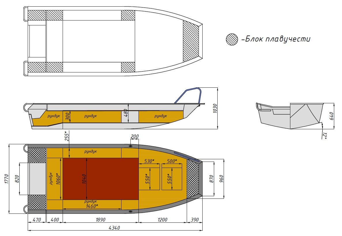 Алюминиевая лодка  Wyatboat-430 Master Fish в Севастополе