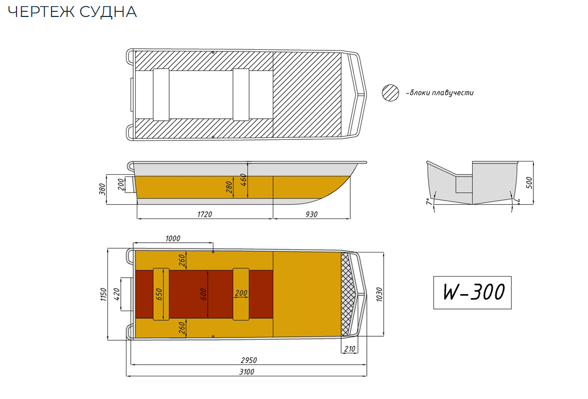 Алюминиевая лодка Wyatboat-300 в Севастополе