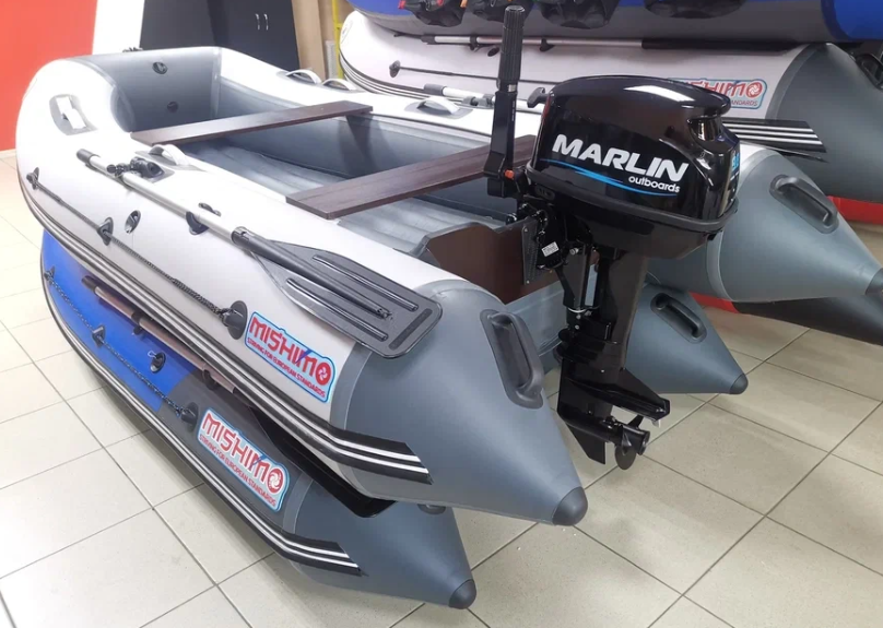 КОМПЛЕКТ ЛОДКА MISHIMO LITE 350 + МОТОР 9,8 Л.С. в Севастополе