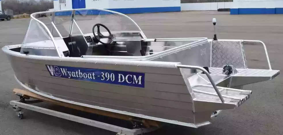 Алюминиевая лодка Wyatboat-390 DCM Увеличенный борт в Севастополе