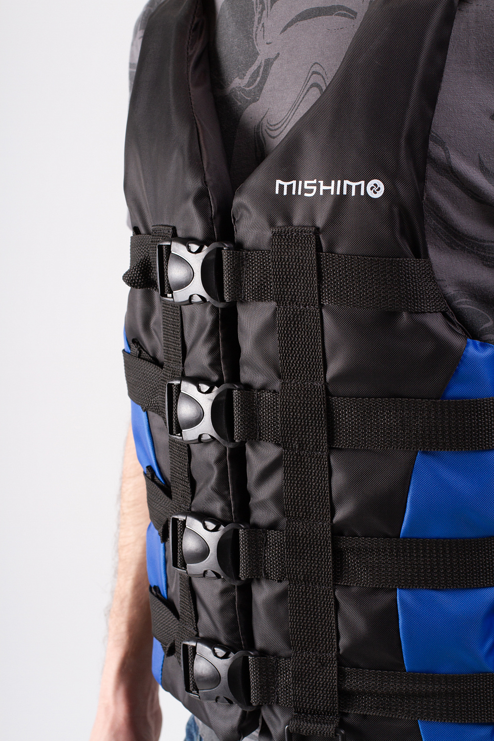 Жилет спасательный MISHIMO PRO Премиум качества Черно-синий в Севастополе