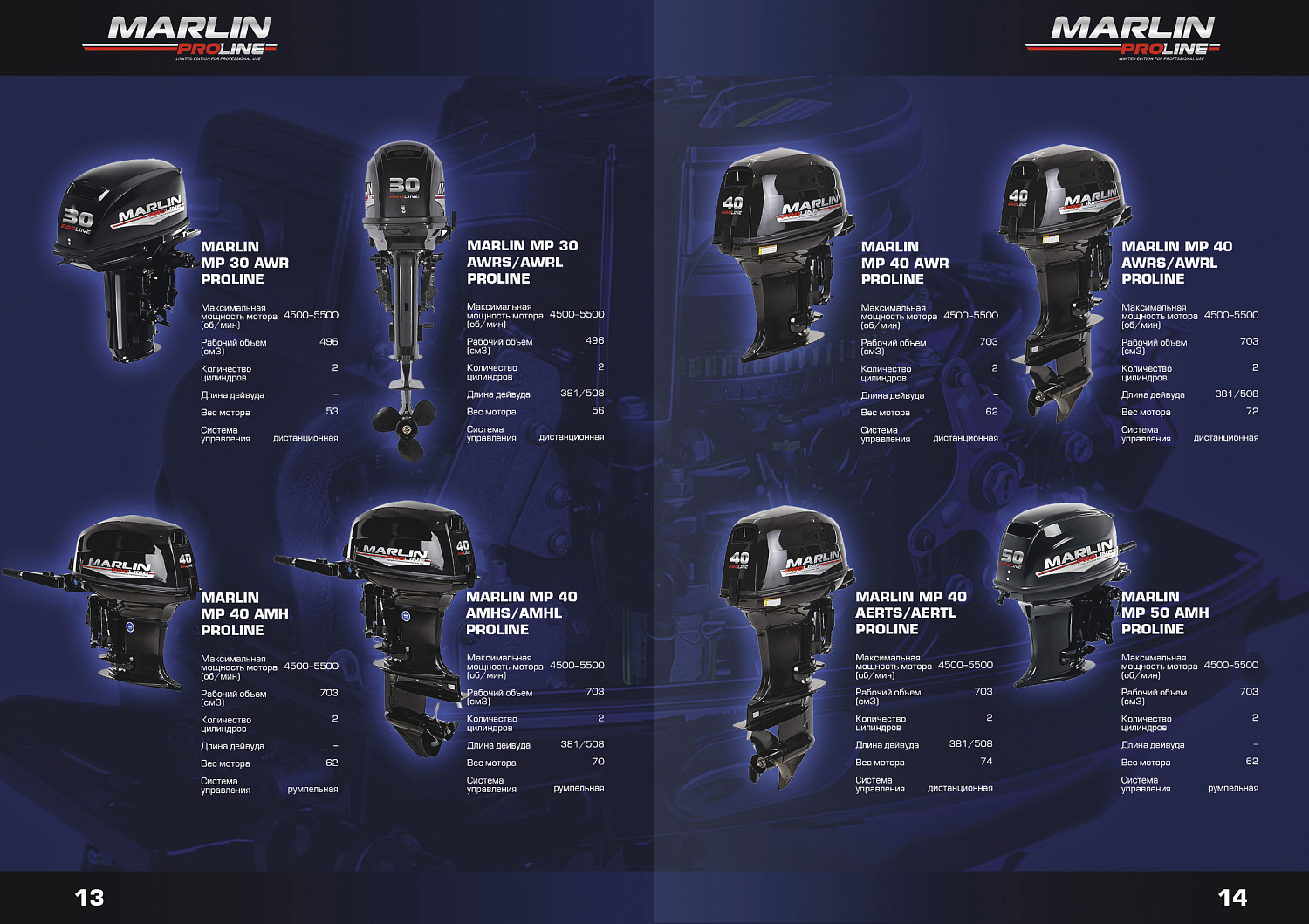 Лодочный мотор MARLIN PROLINE MP 50 AERTL в Севастополе