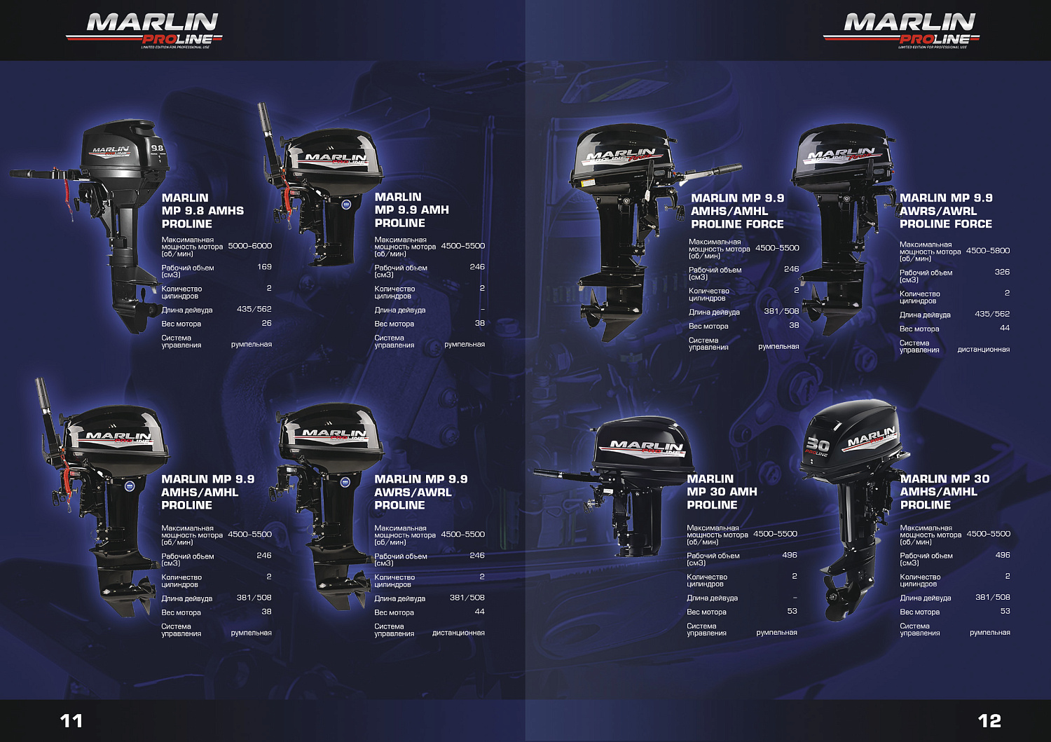 Лодочный мотор MARLIN PROLINE MP 50 AERTL в Севастополе